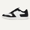 Amazon Essentials Women’s Low Top Court Sneakers with Padded Collar(White/Black)