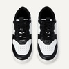 Amazon Essentials Women’s Low Top Court Sneakers with Padded Collar(White/Black)