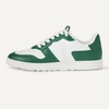 Amazon Essentials Women’s Low Top Court Sneakers with Padded Collar(White/Green)