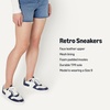 Amazon Essentials Women’s Low Top Court Sneakers with Padded Collar(White/Navy)