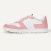 Amazon Essentials Women’s Low Top Court Sneakers with Padded Collar(White/Pink)