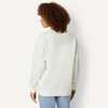 Amazon Essentials Women’s Oversized V-Neck Fleece Pullover Sweatshirt(Cream)