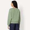Amazon Essentials Women’s Oversized V-Neck Fleece Pullover Sweatshirt(Sage Green)