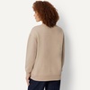 Amazon Essentials Women’s Oversized V-Neck Fleece Pullover Sweatshirt(Taupe)