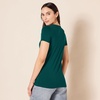 Amazon Essentials Women’s Regular-Fit Short-Sleeve Crewneck T-Shirt, Cotton Modal Blend, Pack of 2(2-pack Dark Green/Powder Blue)