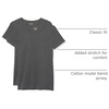 Amazon Essentials Women’s Regular-Fit Short-Sleeve Crewneck T-Shirt, Cotton Modal Blend, Pack of 2(Charcoal Heather)