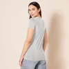 Amazon Essentials Women’s Regular-Fit Short-Sleeve Crewneck T-Shirt, Cotton Modal Blend, Pack of 2(Charcoal Heather/Light Grey Heather)