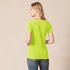 Amazon Essentials Women’s Regular-Fit Short-Sleeve Crewneck T-Shirt, Cotton Modal Blend, Pack of 2(Lime Green/White)