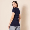 Amazon Essentials Women’s Regular-Fit Short-Sleeve Crewneck T-Shirt, Cotton Modal Blend, Pack of 2(Purple/Navy)
