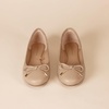 Amazon Essentials Women’s Round Toe Ballet Flats(Beige)