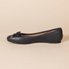 Amazon Essentials Women’s Round Toe Ballet Flats(Navy)