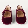 Amazon Essentials Women’s Square-Toe Mary Jane Ballet Flat with Adjustable Metal Buckle Strap, Non-Slip Low Heel, Cushioned(Burgundy Velvet)