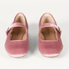 Amazon Essentials Women’s Square-Toe Mary Jane Ballet Flat with Adjustable Metal Buckle Strap, Non-Slip Low Heel, Cushioned(Mauve Velvet)