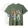 Amazon Essentials Disney Men’s Cotton Regular-Fit Short-Sleeve Crewneck T-Shirt, Pack of 2(Avengers Assemble)