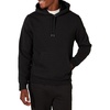 Amazon Essentials Men’s Heavyweight Relaxed Fit Pullover Hooded Sweatshirt, Warm Fleece with Brushed Interior(Black)