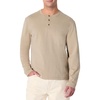 Amazon Essentials Men’s Long Sleeve Henley Shirt for Men, Regular-Fit, Cotton, Available in Big & Tall(Taupe)