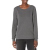 Amazon Essentials Women’s Fleece Crewneck Long Sleeve Pullover Sweatshirt (Available in Plus Size)(Charcoal Heather)