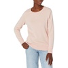 Amazon Essentials Women’s Fleece Crewneck Long Sleeve Pullover Sweatshirt (Available in Plus Size)(Light Pink)