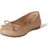 Amazon Essentials Women’s Round Toe Ballet Flats(Beige)