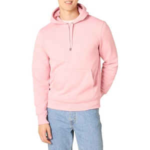 Amazon Essentials Men’s Heavyweight Relaxed Fit Pullover Hooded Sweatshirt, Warm Fleece with Brushed Interior(Pink)