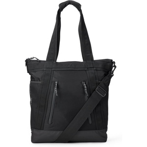 Amazon Essentials Unisex Adults’ Convertible Nylon Backpack Tote with Adjustable Straps for Men and Women(Black)