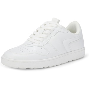 Amazon Essentials Women’s Low Top Court Sneakers with Padded Collar(White)
