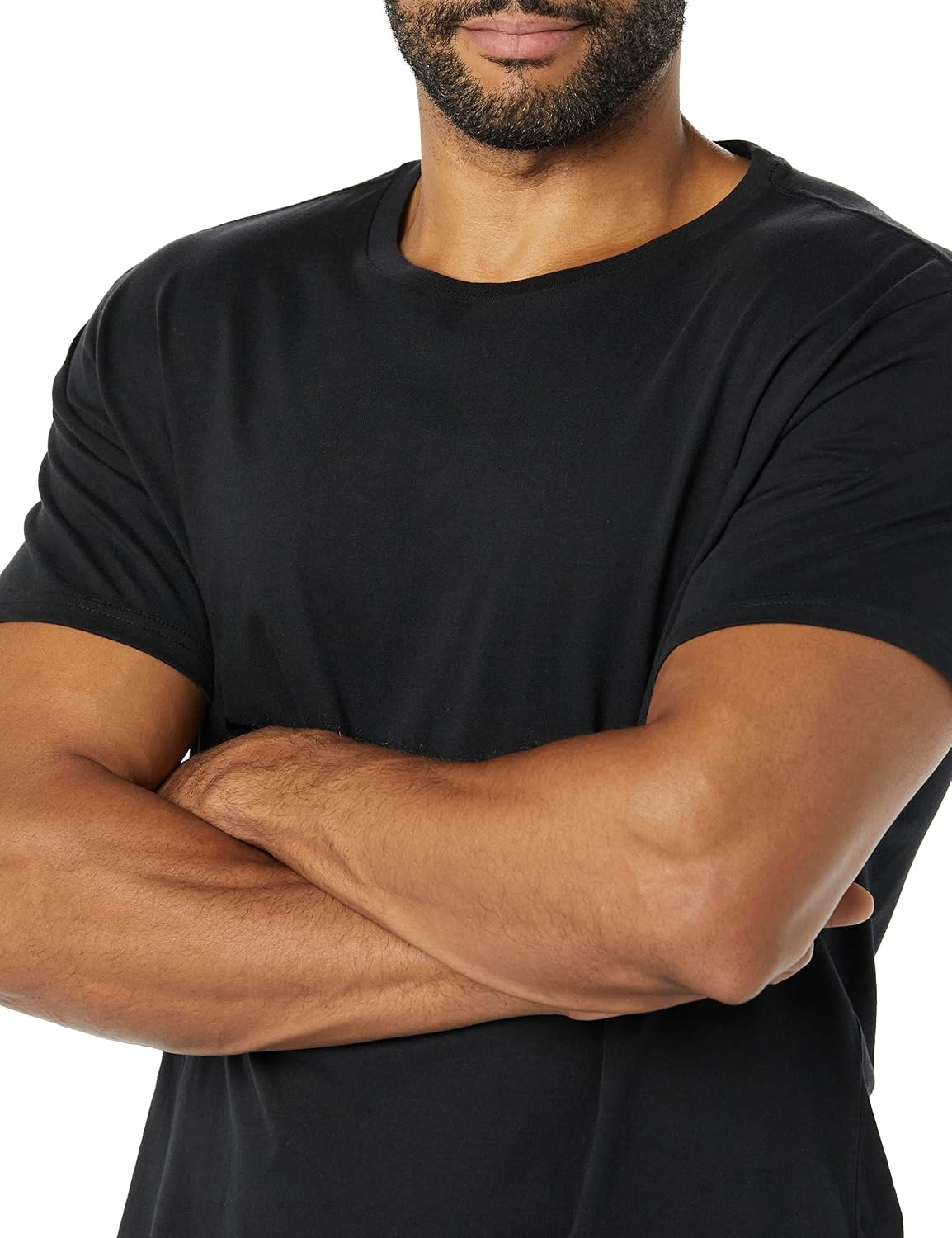 image:imageAmazon Essentials Mens ShortSleeve Crewneck TShirtsBlackNavy
