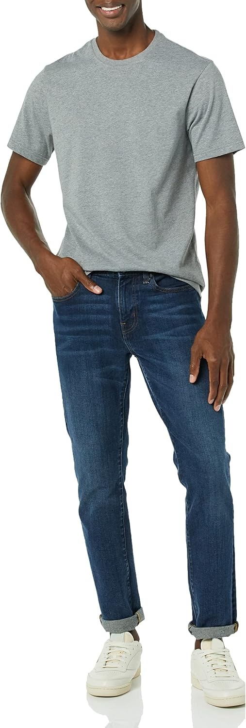 image:imageAmazon Essentials Mens ShortSleeve Crewneck TShirtsHeather GreyHeather Grey
