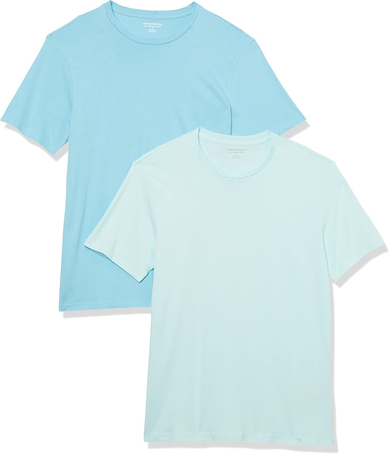 image:imageAmazon Essentials Mens ShortSleeve Crewneck TShirtsLight BlueLight Aqua