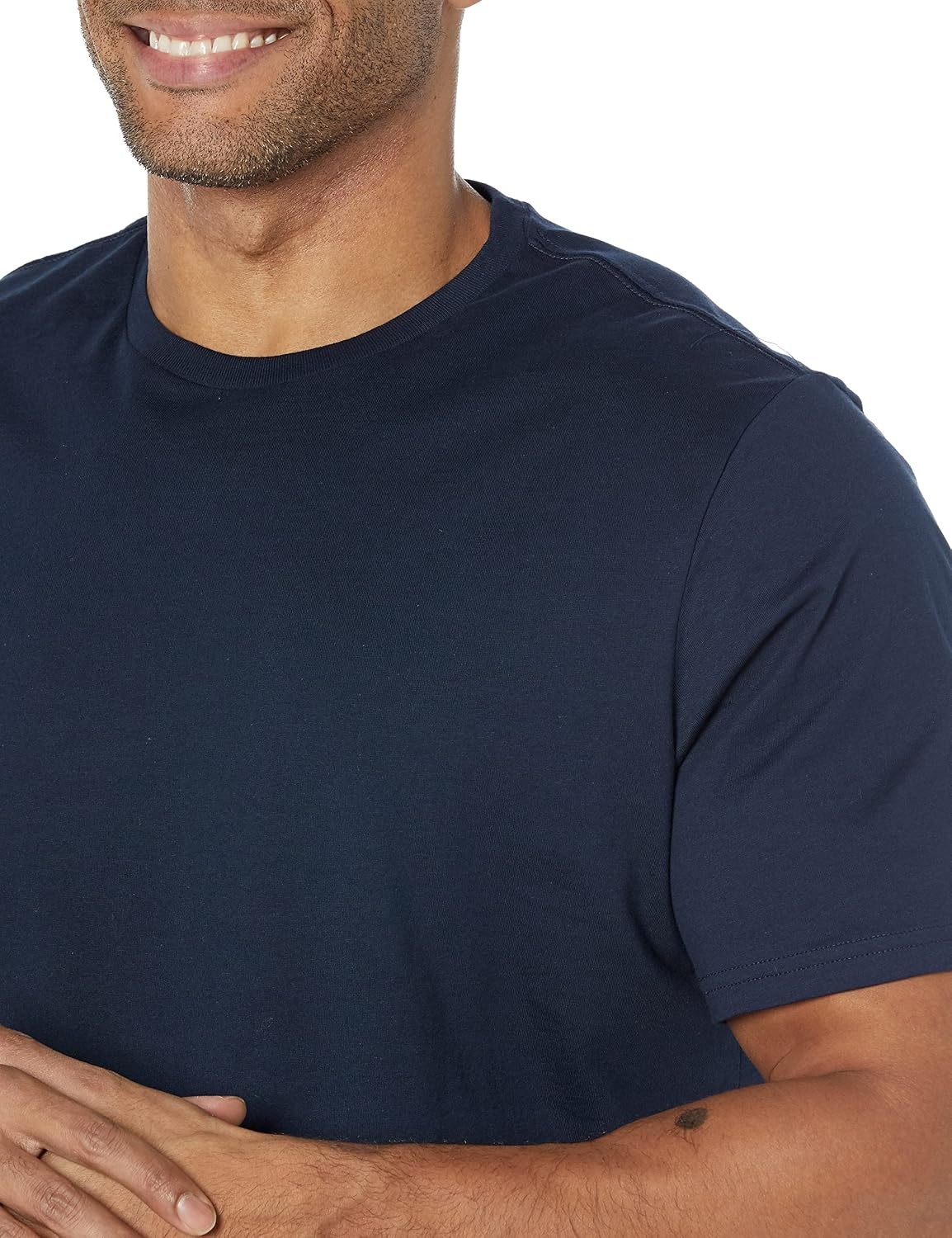 image:imageAmazon Essentials Mens ShortSleeve Crewneck TShirtsNavy Boat Print