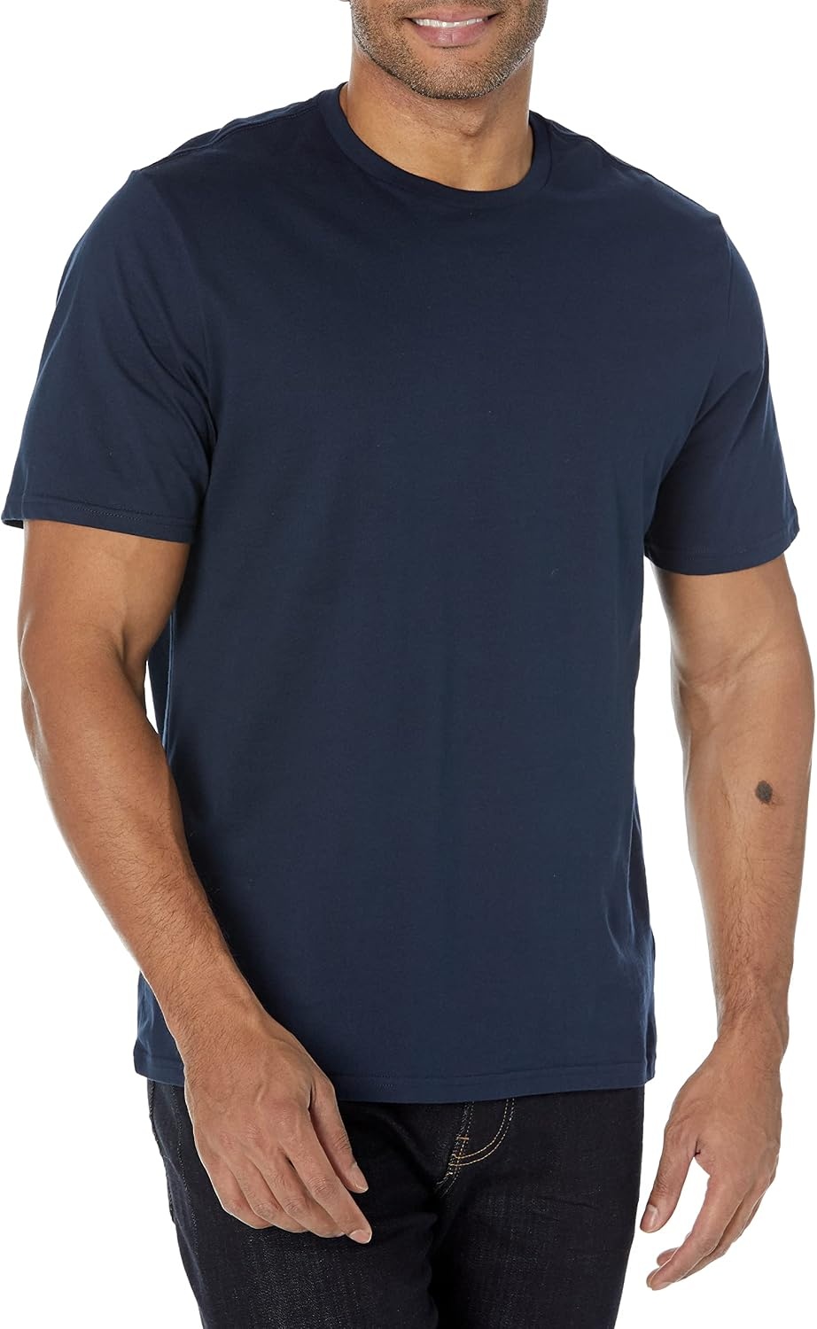 image:imageAmazon Essentials Mens ShortSleeve Crewneck TShirtsNavy Boat Print