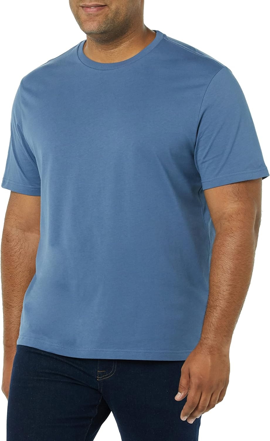 image:imageAmazon Essentials Mens ShortSleeve Crewneck TShirtsWashed BlueLavender