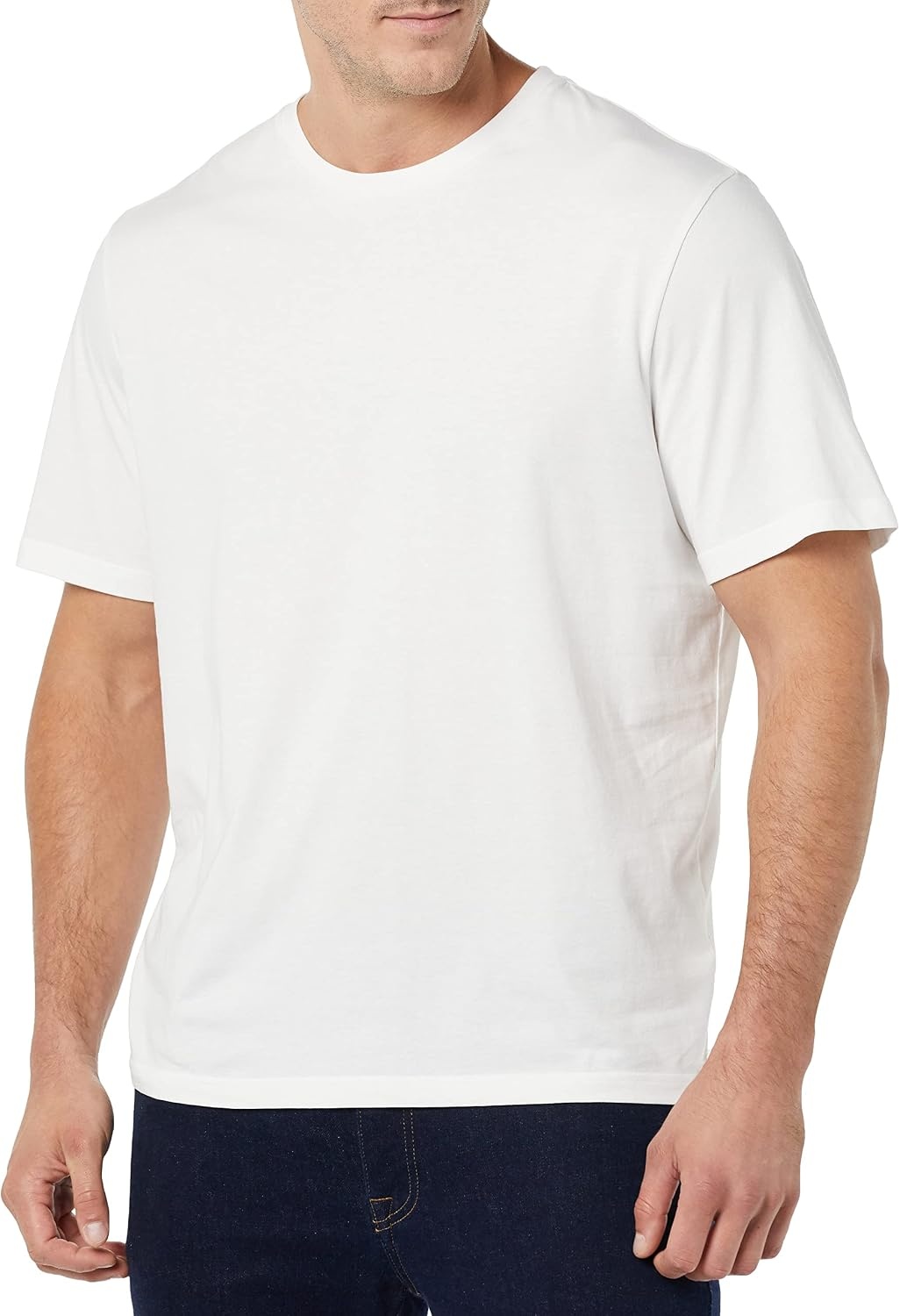 image:imageAmazon Essentials Mens ShortSleeve Crewneck TShirtsWhiteWhite