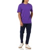 Amazon Essentials Men’s Short-Sleeve Crewneck T-Shirts(Black/Dark Purple)