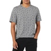 Amazon Essentials Men’s Short-Sleeve Crewneck T-Shirts(Heather Grey  Cactus Print)