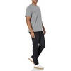 Amazon Essentials Men’s Short-Sleeve Crewneck T-Shirts(Heather Grey/Pale Pink)