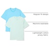 Amazon Essentials Men’s Short-Sleeve Crewneck T-Shirts(Light Blue/Light Aqua)