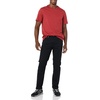 Amazon Essentials Men’s Short-Sleeve Crewneck T-Shirts(Navy/Dark Red)