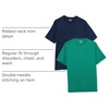 Amazon Essentials Men’s Short-Sleeve Crewneck T-Shirts(Navy/Green)