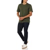 Amazon Essentials Men’s Short-Sleeve Crewneck T-Shirts(Navy/Olive  Stripe)