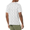 Amazon Essentials Men’s Short-Sleeve Crewneck T-Shirts(White pineapple Print)