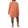 Amazon Essentials Women’s Breathable Piped Nightshirt (Available in Plus Size)(Caramel)