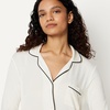 Amazon Essentials Women’s Breathable Piped Nightshirt (Available in Plus Size)(Ivory)