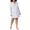Amazon Essentials Women’s Breathable Piped Nightshirt (Available in Plus Size)(Light Heather Grey)
