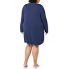 Amazon Essentials Women’s Breathable Piped Nightshirt (Available in Plus Size)(Navy)