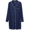 Amazon Essentials Women’s Breathable Piped Nightshirt (Available in Plus Size)(Navy)