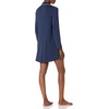Amazon Essentials Women’s Breathable Piped Nightshirt (Available in Plus Size)(Washed Navy)