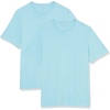 Amazon Essentials Men’s Short-Sleeve Crewneck T-Shirts(Light Blue/Light Blue)