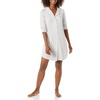 Amazon Essentials Women’s Breathable Piped Nightshirt (Available in Plus Size)(Light Heather Grey)