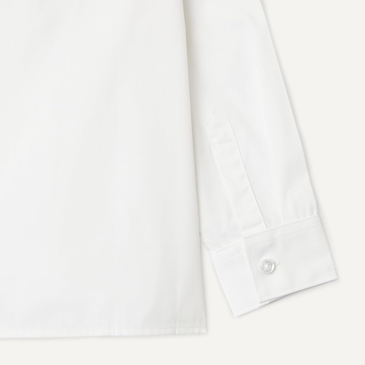 image:imageAmazon Essentials Boys Regular Fit Easy Iron Long Sleeve School ShirtBright White